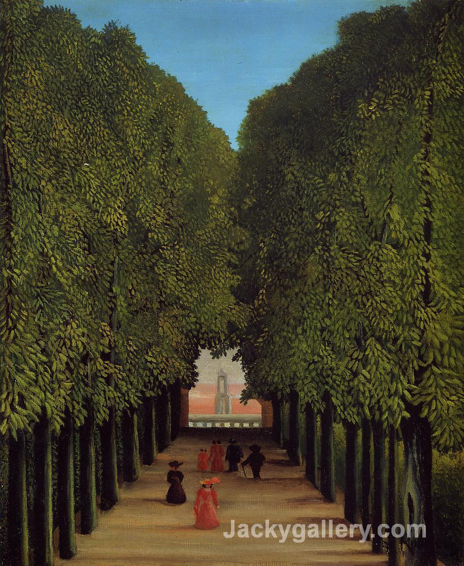 The Avenue in the Park at Saint-Cloud by Henri Rousseau paintings reproduction